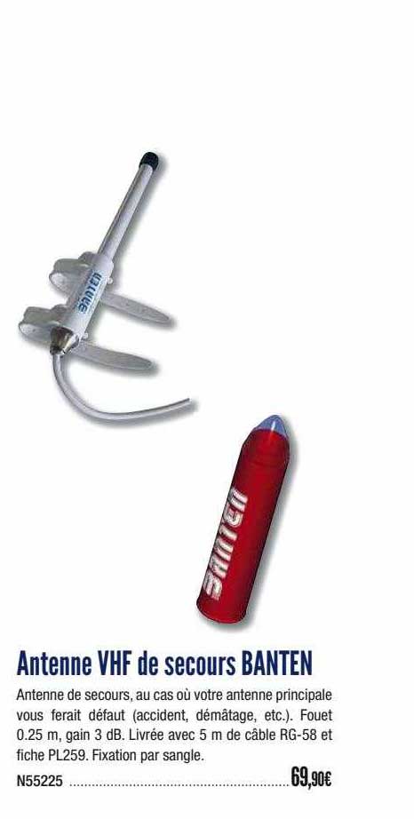 antenne vhf de secours banten