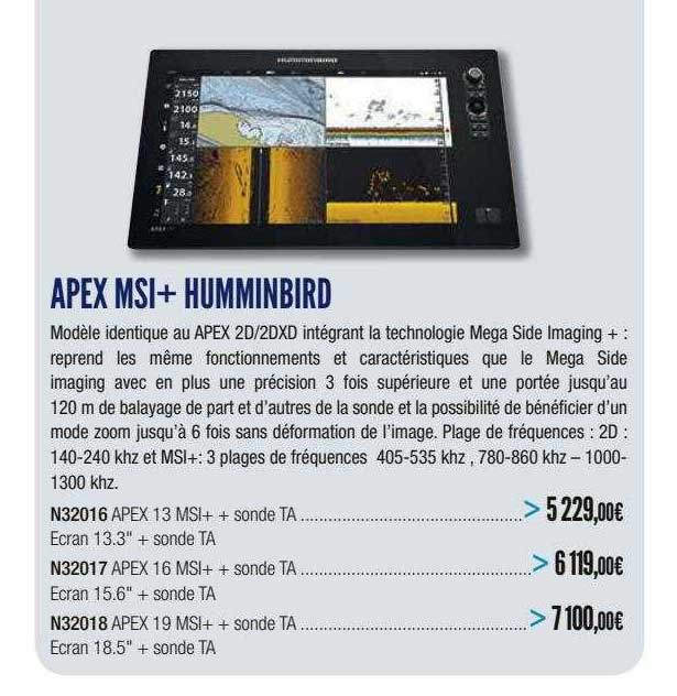 apex msi+ humminbird
