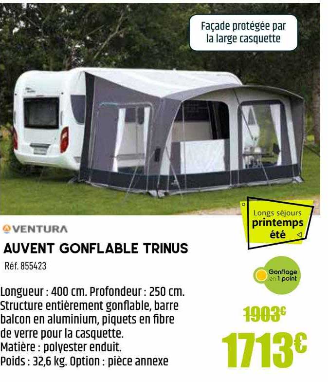 auvent gonflable trinus ventura