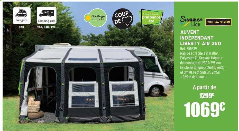 auvent indépendant liberty air 260 summer line