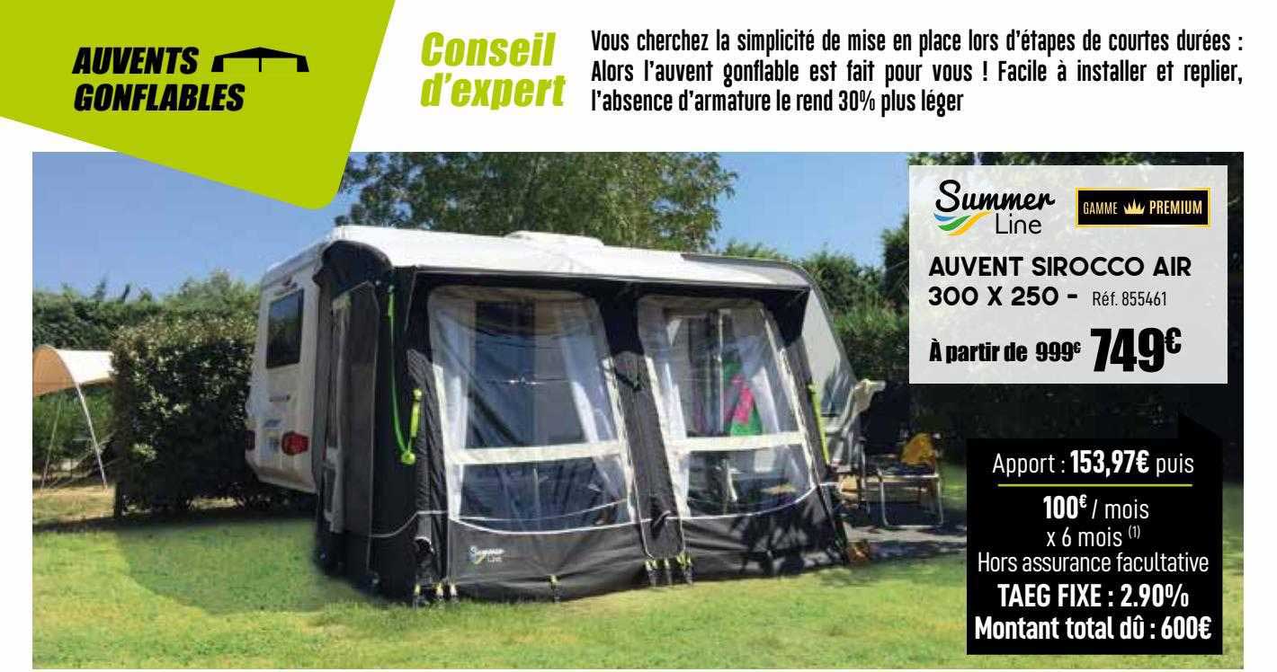 auvent sirocco air summer line