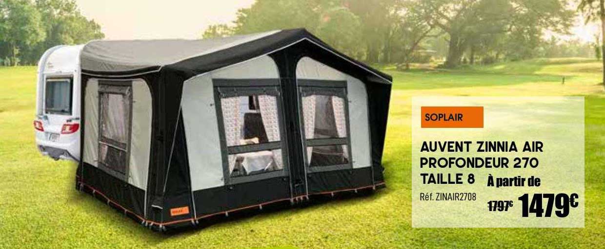 auvent zinnia air profondeur 270 taille 8
