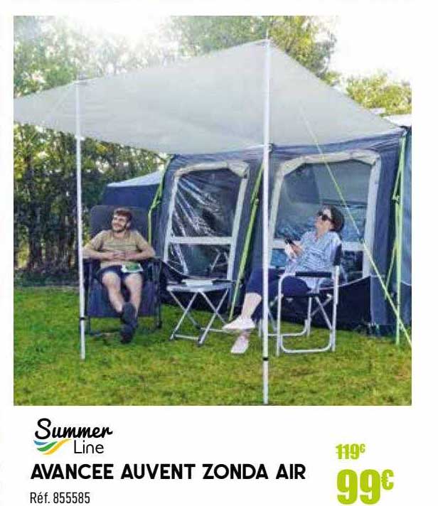 avancée auvent zonda air summer line