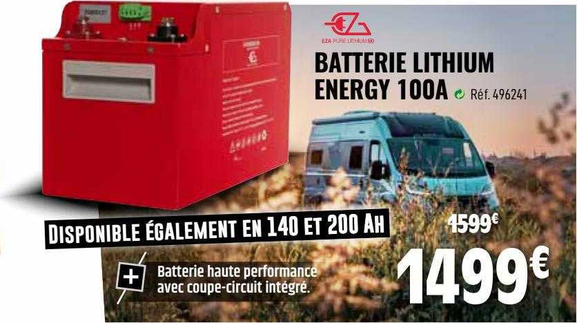 batterie lithium energy 100a