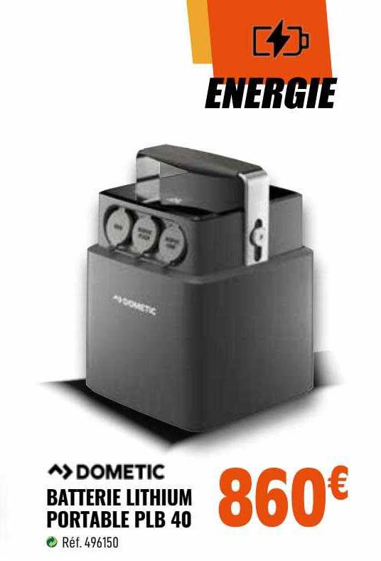 batterie lithium portable plb 40 dometic