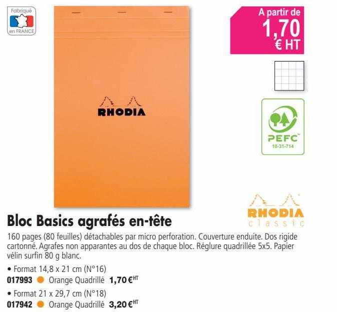 Bloc Basics Agrafés En-tête