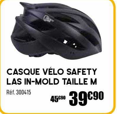 casque vélo safety las in-mold taille m