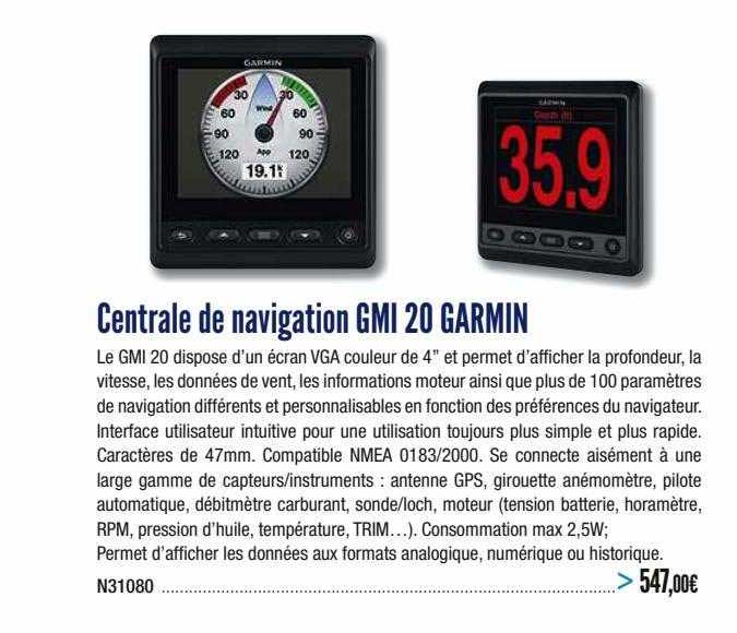 centrale de navigation gmi 20 garmin