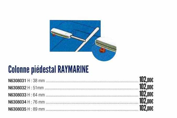 colonne piédestal raymarine