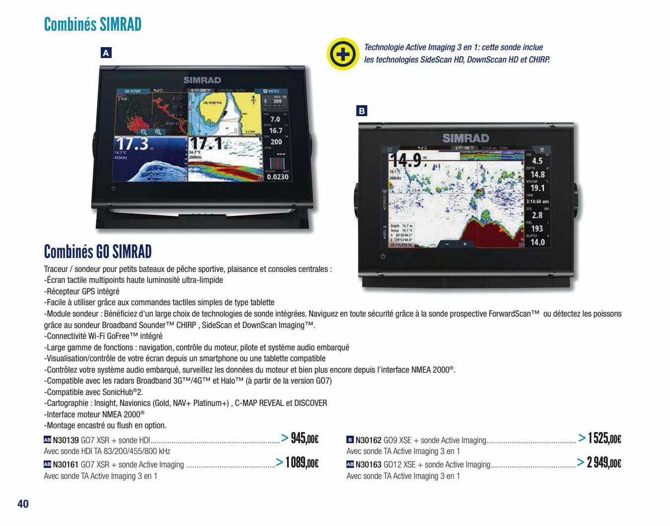 combinés go simrad