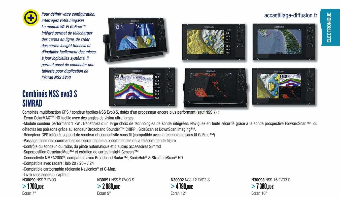 combinés nss evo3 s simrad