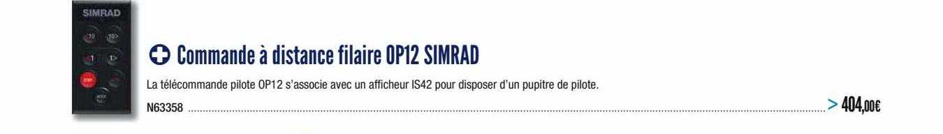 commande à distance filaire op12 simrad
