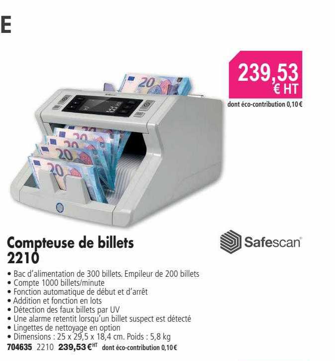 compteuse de billets 2210
