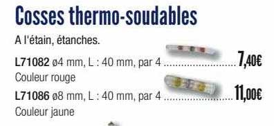 cosses thermo-soudables