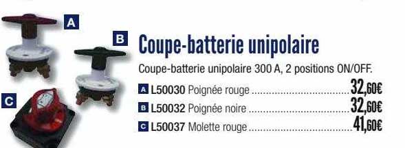 coupe-batterie unipolaire