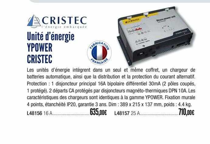 cristec unité d'énergie ypower