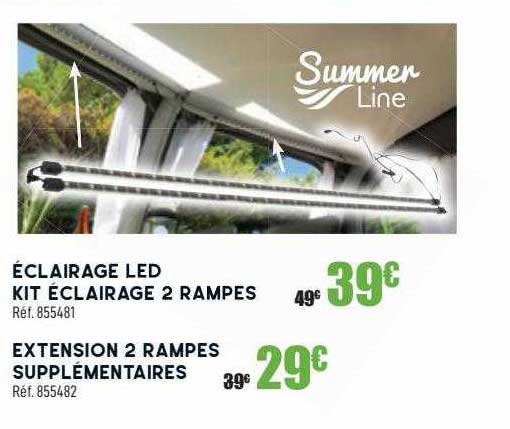 éclairage led kit éclairage 2 rampes summer line