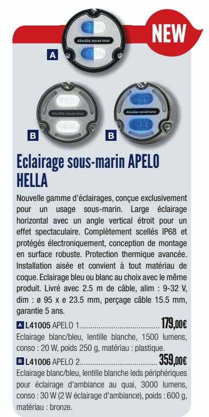 eclairage sous-marin apelo hella