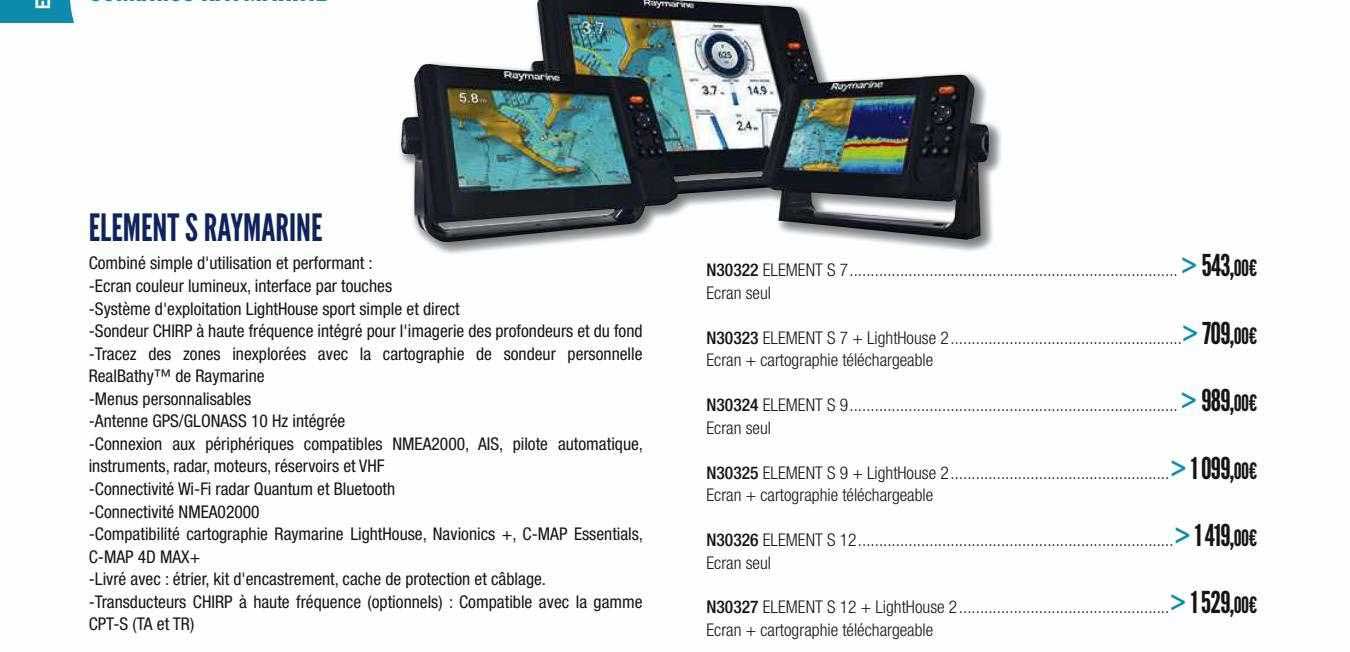 element s raymarine