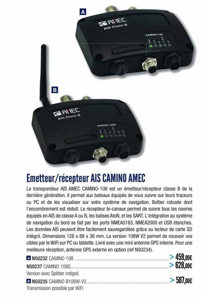 emetteur ou récepteur ais camino amec
