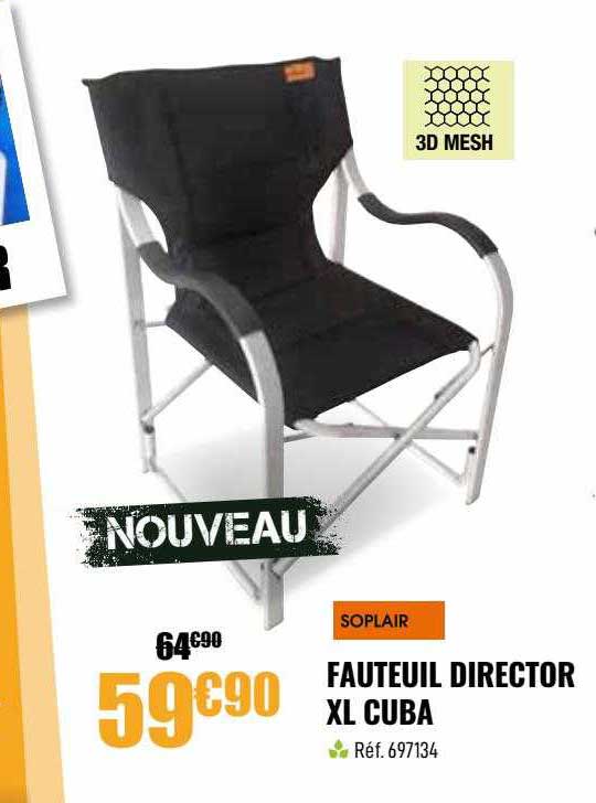 fauteuil director xl cuba