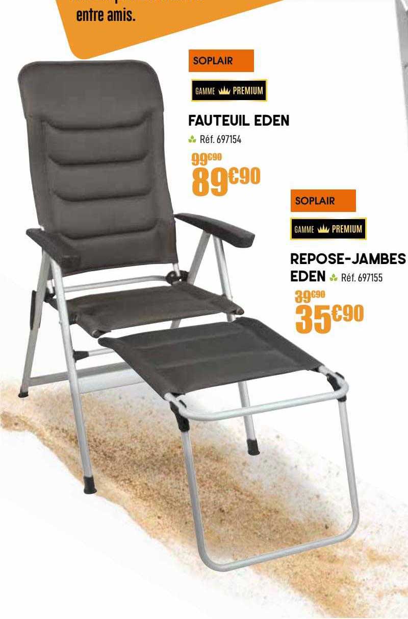 fauteuil eden, repose-jambes eden