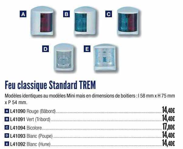 feu classique standard trem