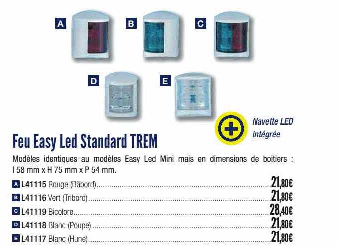 feu easy led standard trem