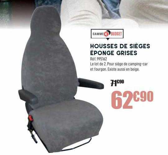 Gamme Budget Housses De Sièges éponge Grises