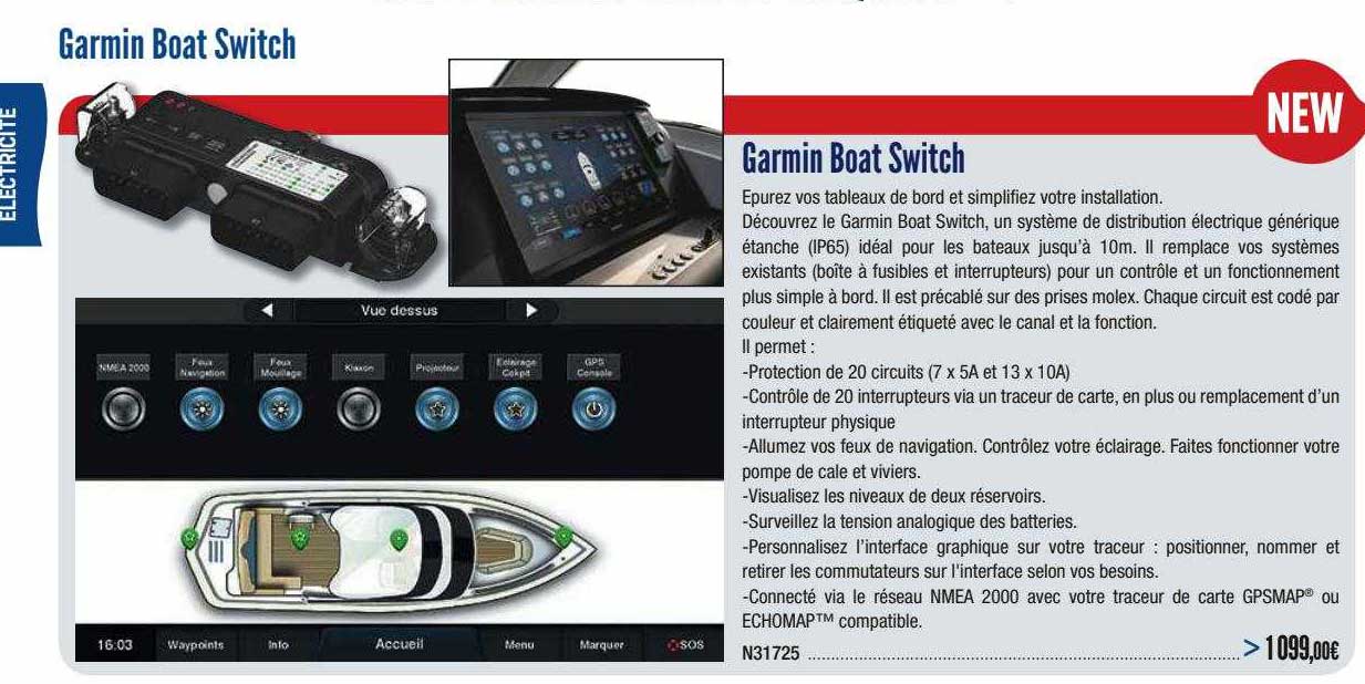 garmin boat switch