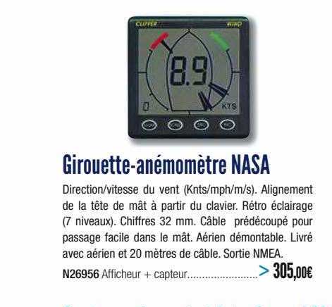 Girouette-anémomètre Nasa