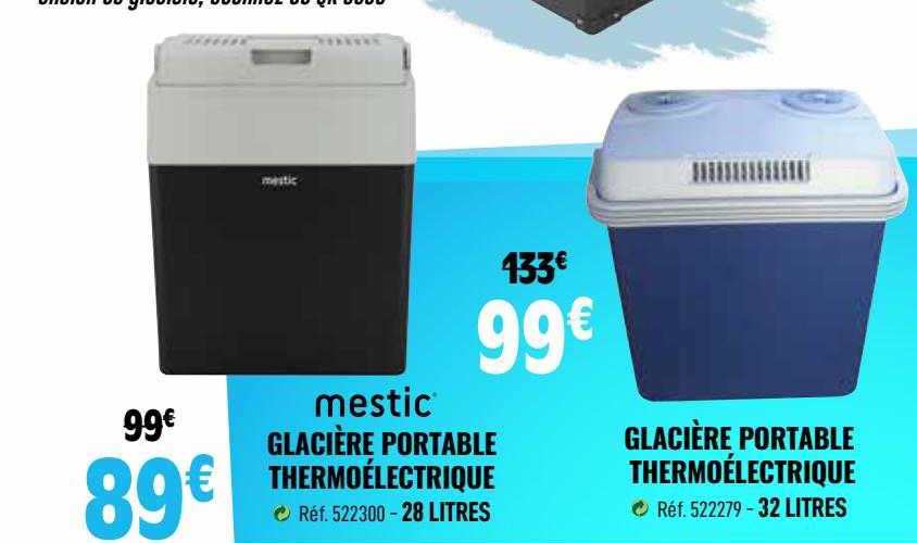 glacière portable thermoélectrique mestic, glacière portable thermoélectrique