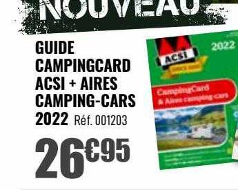 guide campingcard acsi + aires camping-cars 2022