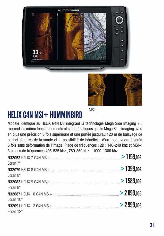 Helix G4n Msi+ Humminbird