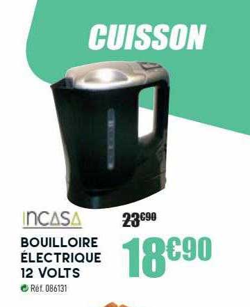 Incasa Bouilloire électrique 12 Volts