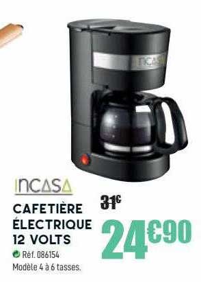 incasa cafetière électrique 12 volts