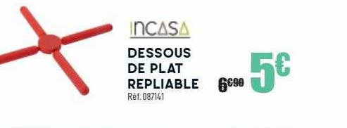 incasa dessous de plat repliable
