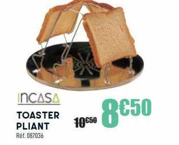 incasa toaster pliant