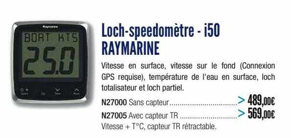 loch-speedomètre - i50 raymarine