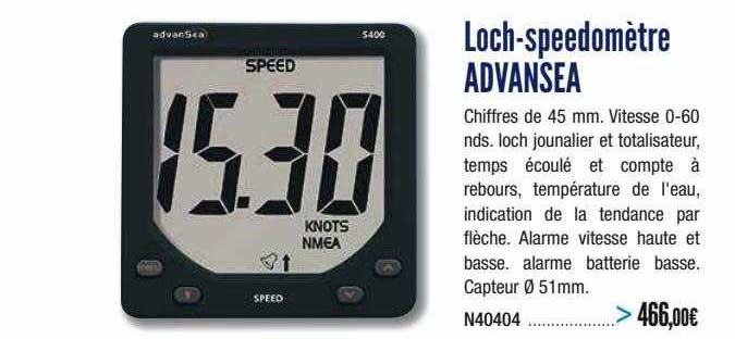 loch-speedomètre advansea