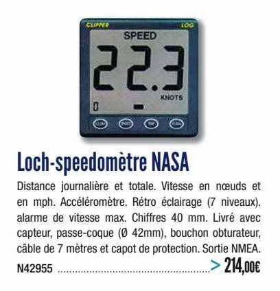 loch-speedomètre nasa