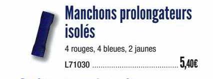 manchons prolongateurs isolés