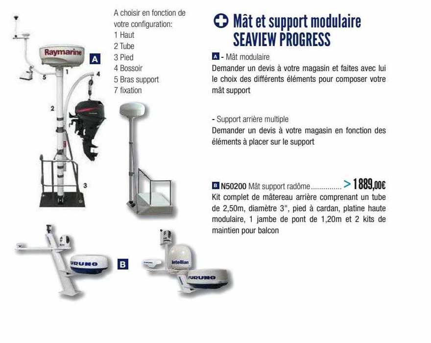 mât et support modulaire seaview progress