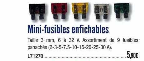 mini-fusibles enfichables