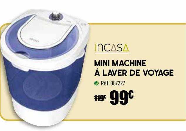 mini machine à laver de voyage incasa