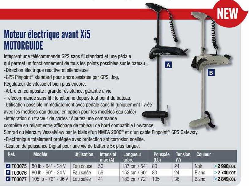 Moteur électrique Avant Xi5 Motorguide