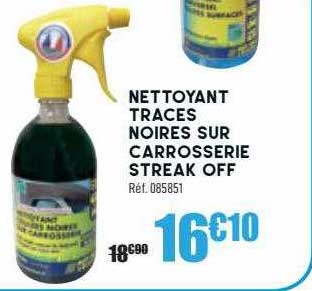 nettoyant traces noires sur carrosserie streak off