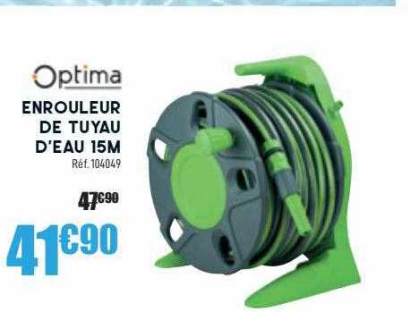 Optima Enrouleur De Tuyau D'eau 15m