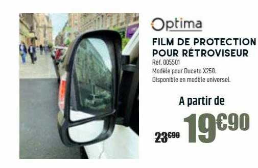 optima film de protection pour rétroviseur