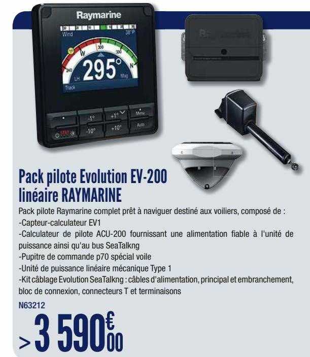 pack pilote evolution ev-200 linéaire raymarine